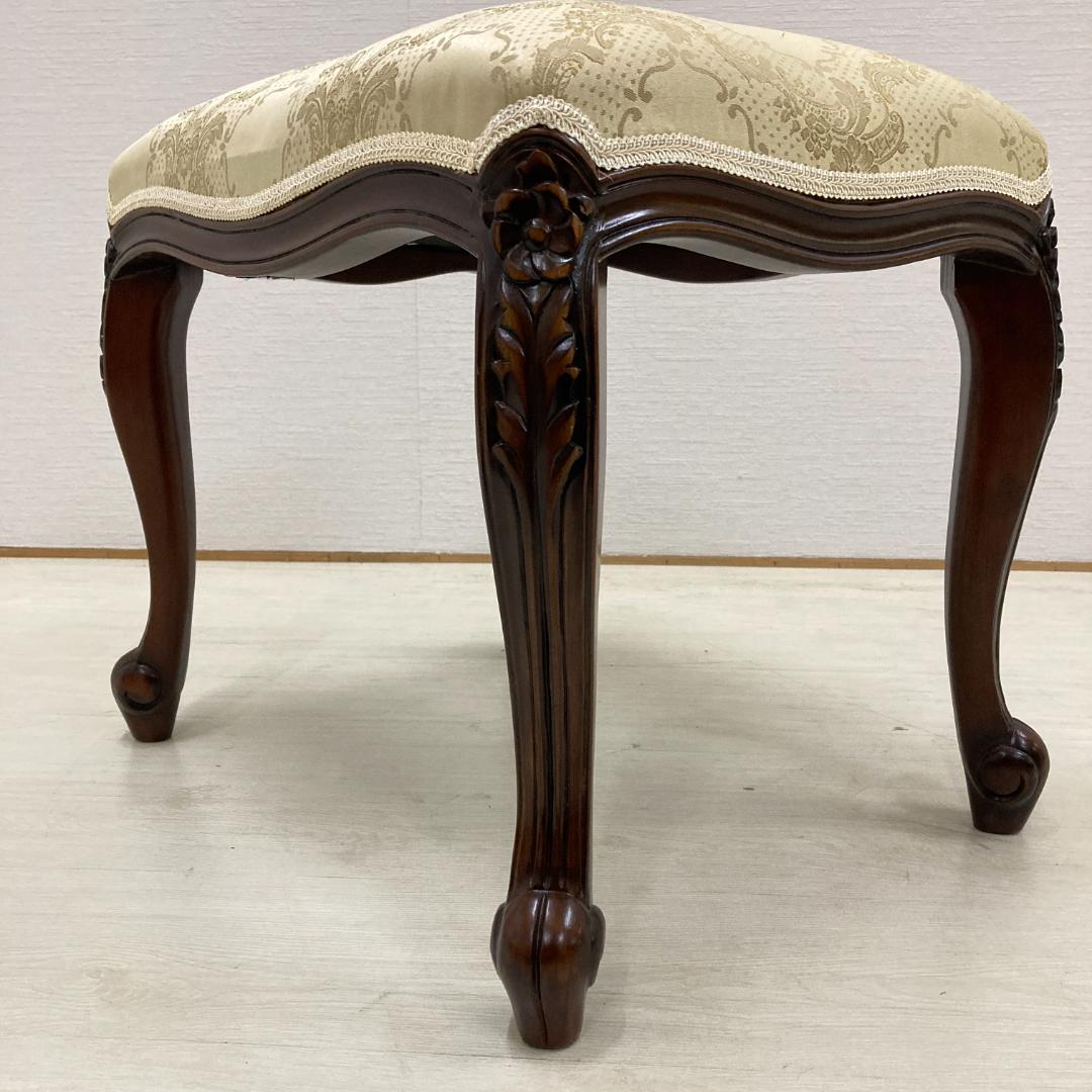 クラシック　猫脚　スツール　オットマン　椅子　ベンチ　B