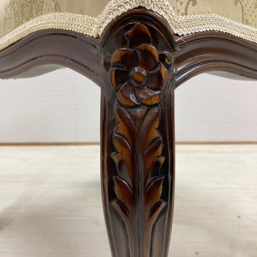 クラシック　猫脚　スツール　オットマン　椅子　ベンチ　B