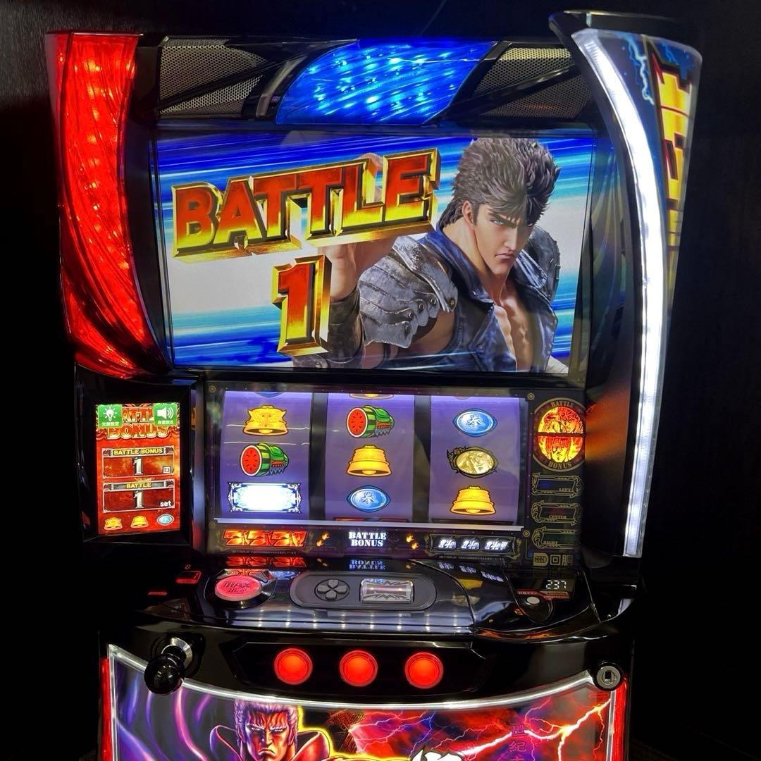 スマスロ「北斗の拳」拳王パネル　パチスロ実機