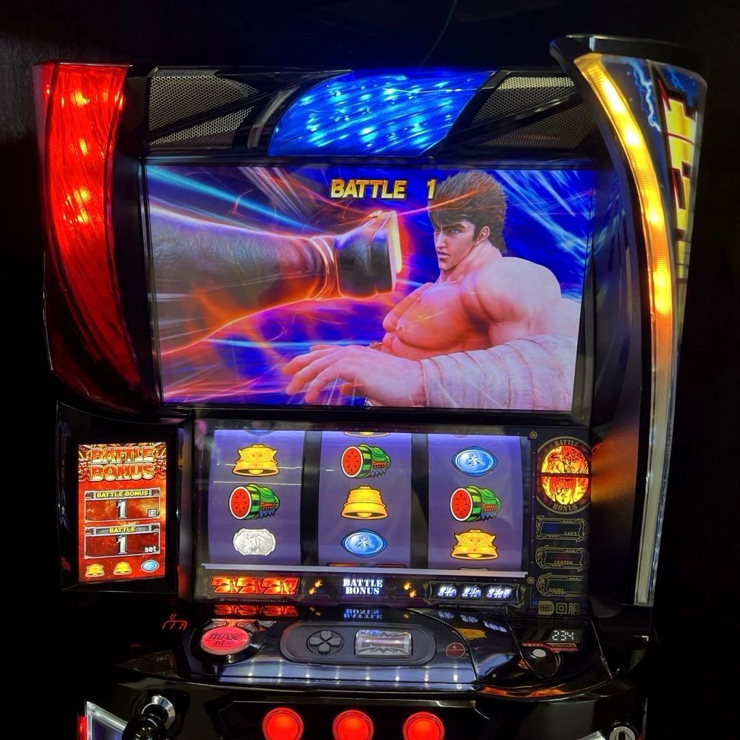 スマスロ「北斗の拳」拳王パネル　パチスロ実機