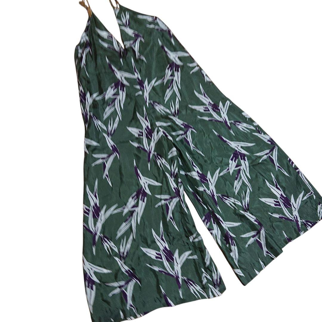 最終値下 SACRA（サクラ）リーフプリント パンツ サロペット 日本製 38