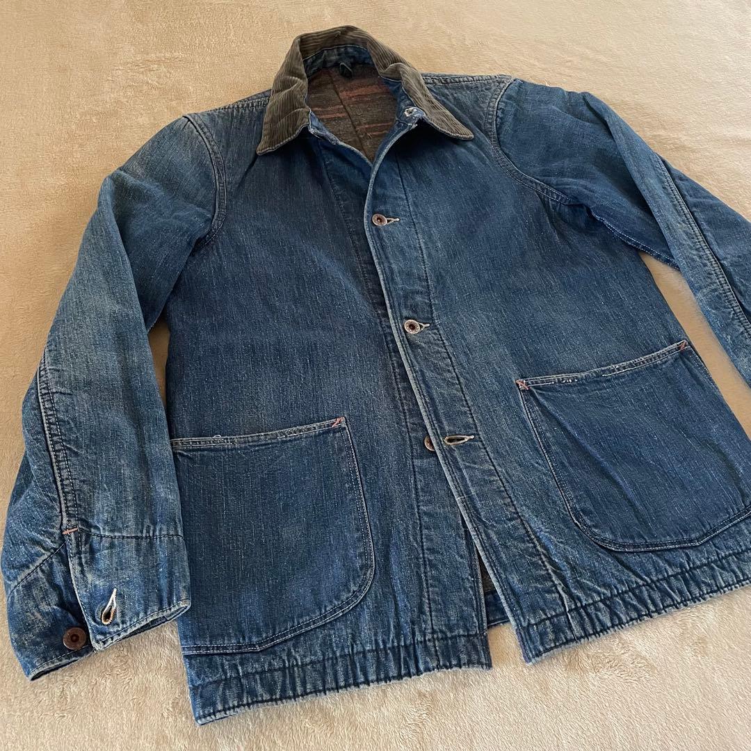 40s カバーオール デニム 大戦 ヴィンテージ USA VINTAGE