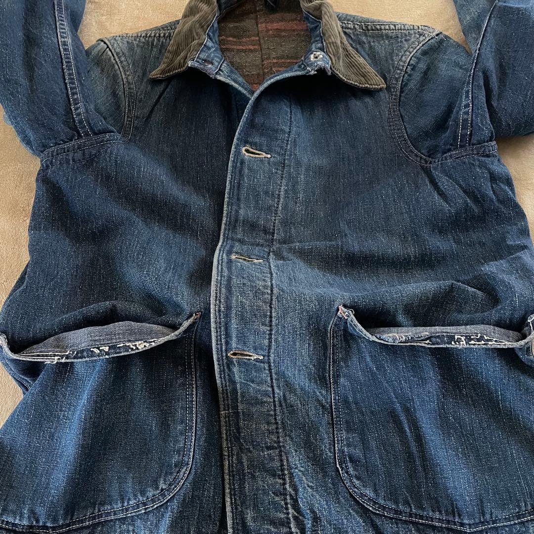 40s カバーオール デニム 大戦 ヴィンテージ USA VINTAGE