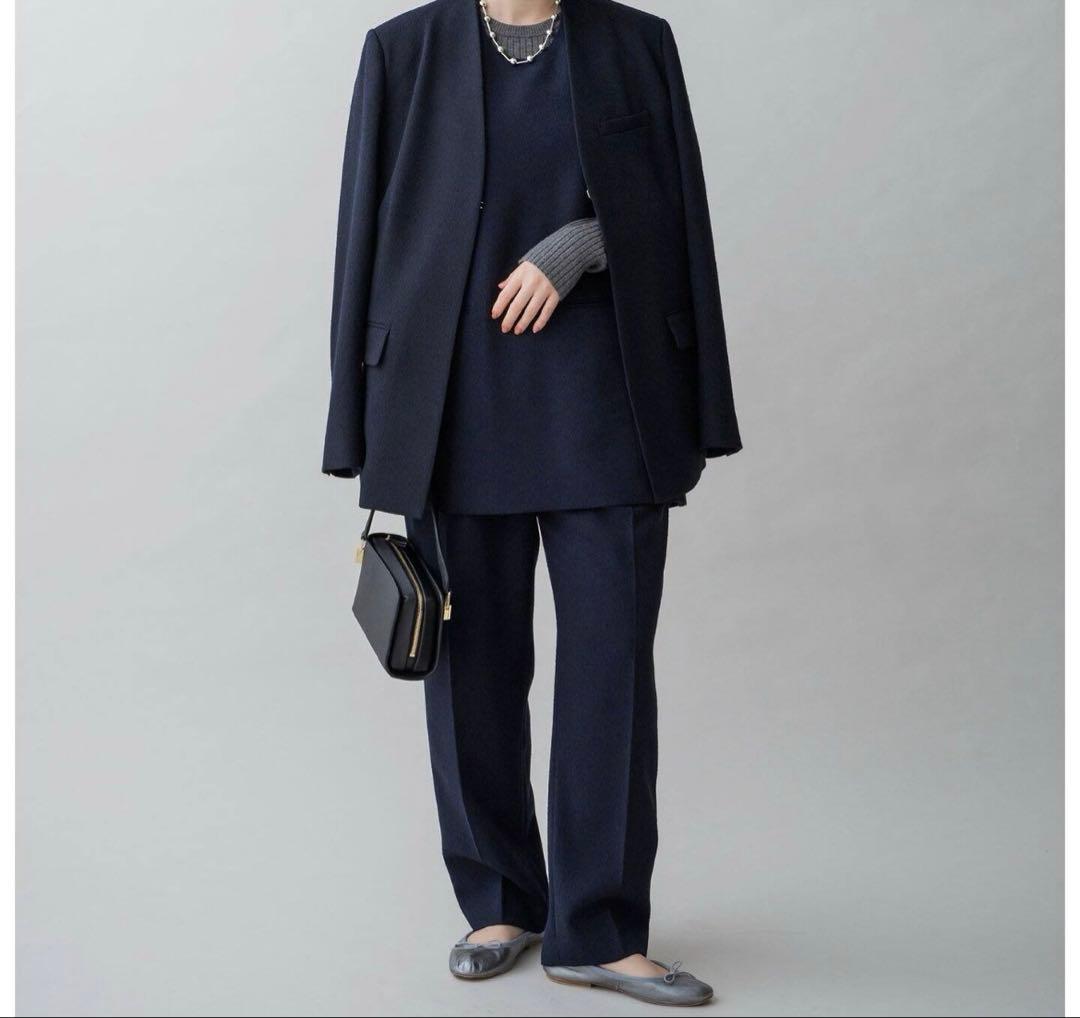 ＊11/29限定セール＊新品 IENA &NAVY ノーカラーツイードジャケット