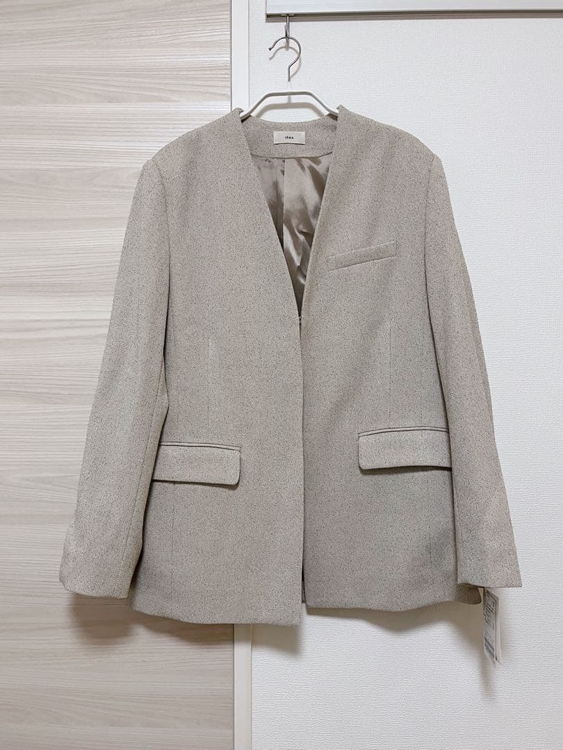 ＊11/29限定セール＊新品 IENA &NAVY ノーカラーツイードジャケット