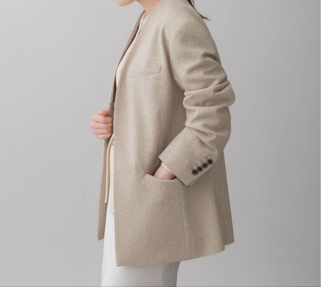 ＊11/29限定セール＊新品 IENA &NAVY ノーカラーツイードジャケット