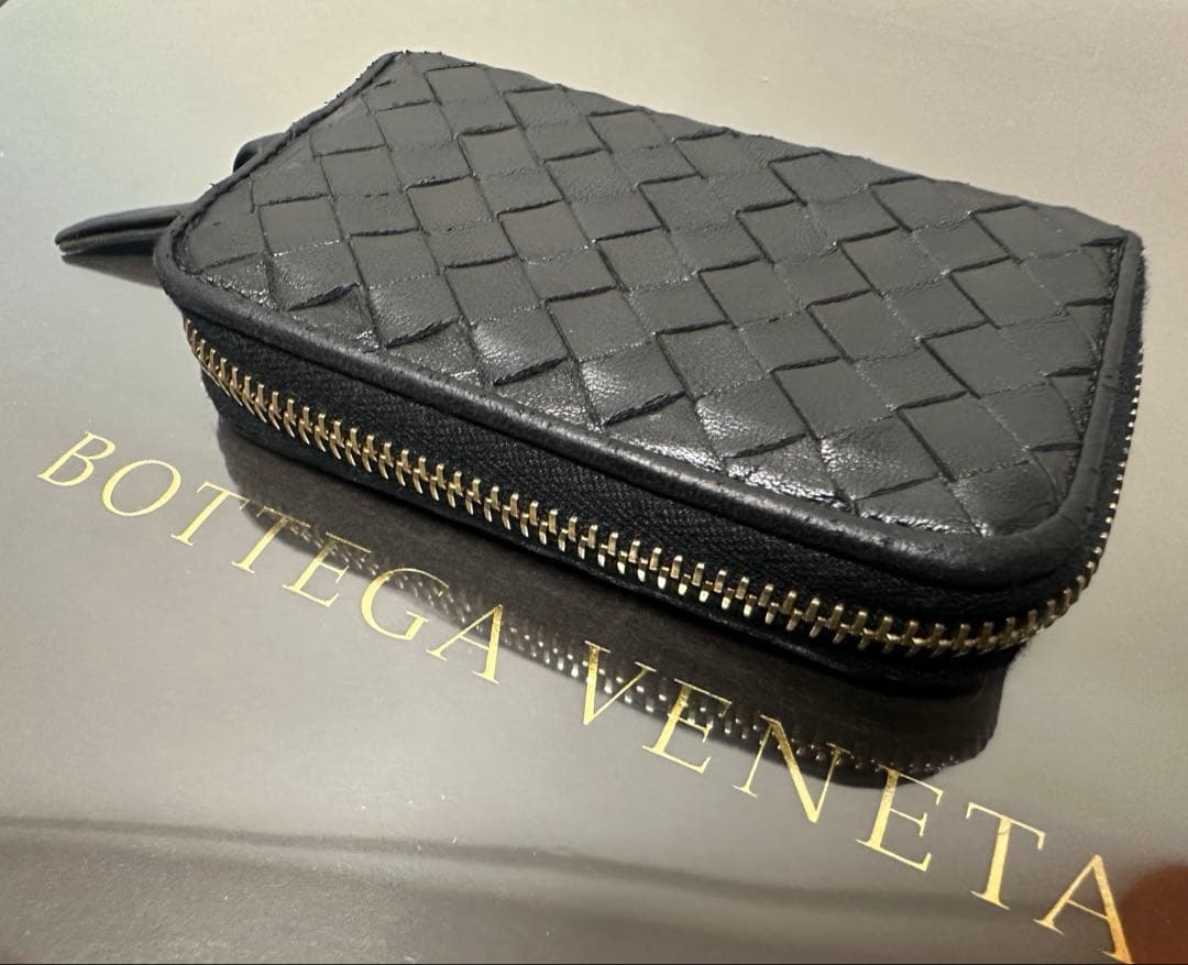 ★【極美品】ボッテガヴェネタ ケース ラム／ネロブラック／ゴールド✨✨✨1️⃣