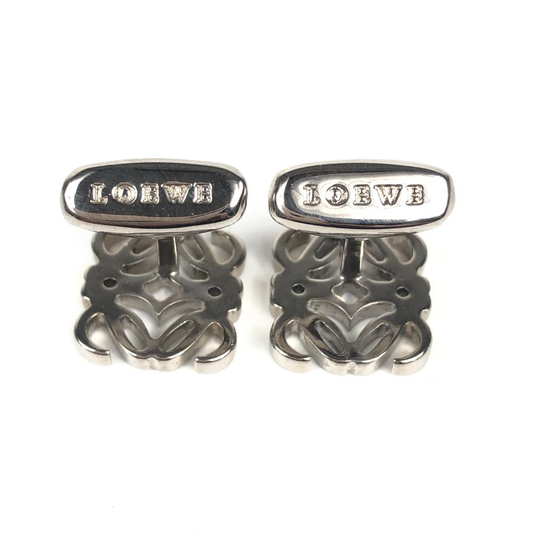 8F293/ロエベ/カフリンクス/カフス/アナグラム/シルバー/シルバー金具