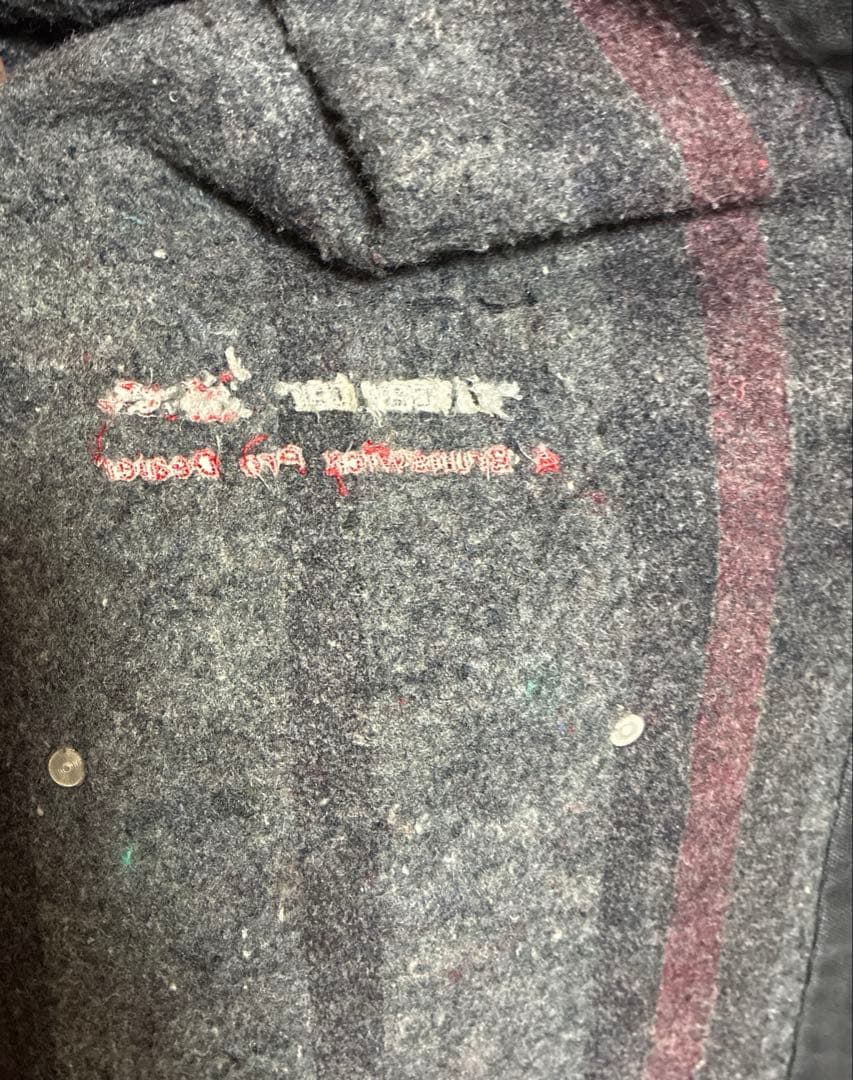 【古着】90s Carhartt ミシガンチョアコート　企業ロゴ　襟コーデュロイ