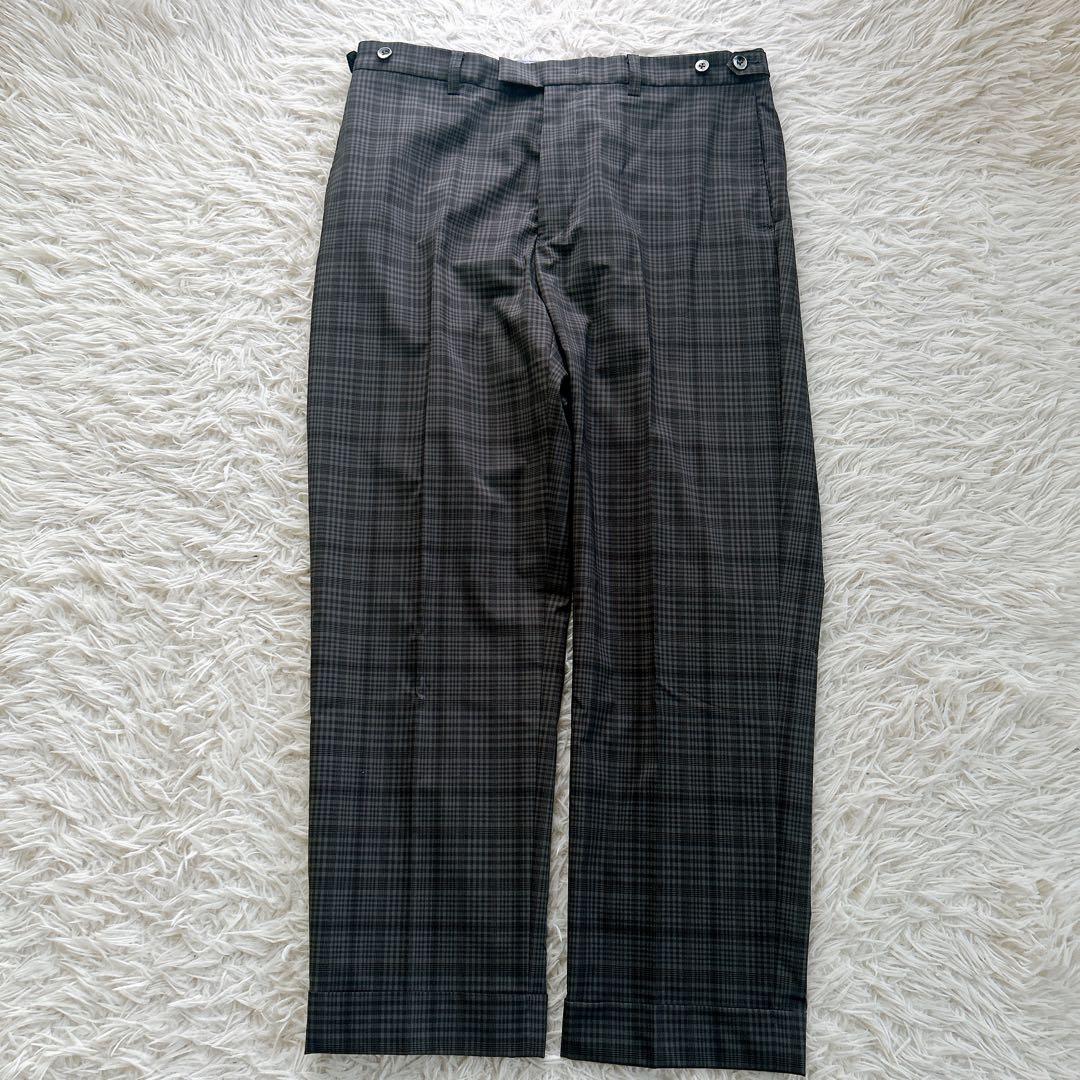極美品　XL ビームスプラス　スーツ　セットアップ　チェック　ジャケット　パンツ