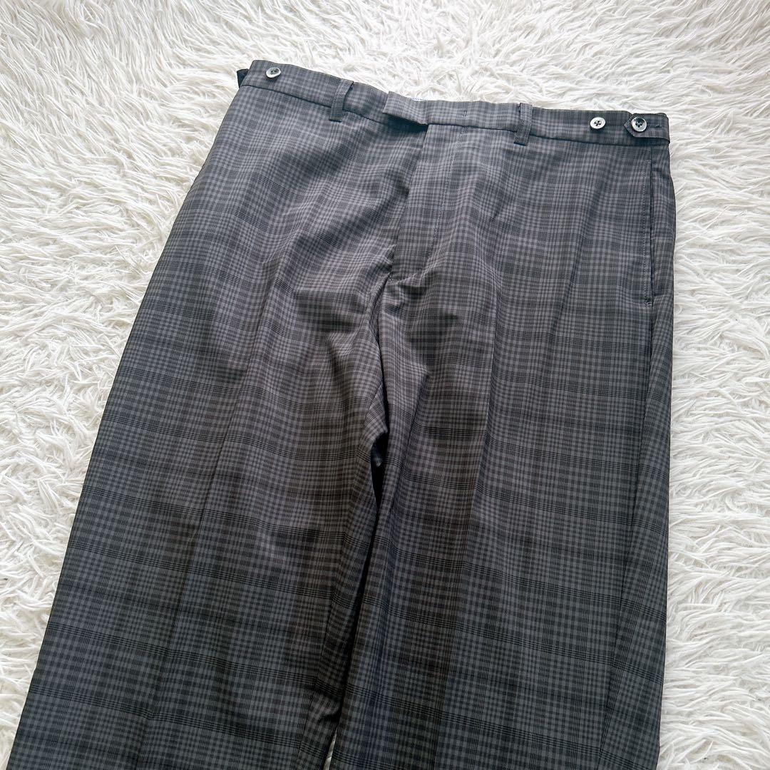 極美品　XL ビームスプラス　スーツ　セットアップ　チェック　ジャケット　パンツ