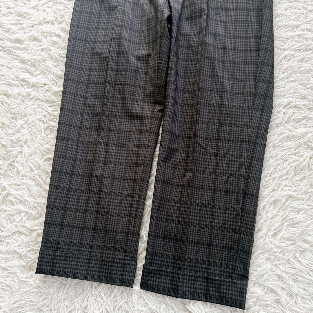 極美品　XL ビームスプラス　スーツ　セットアップ　チェック　ジャケット　パンツ