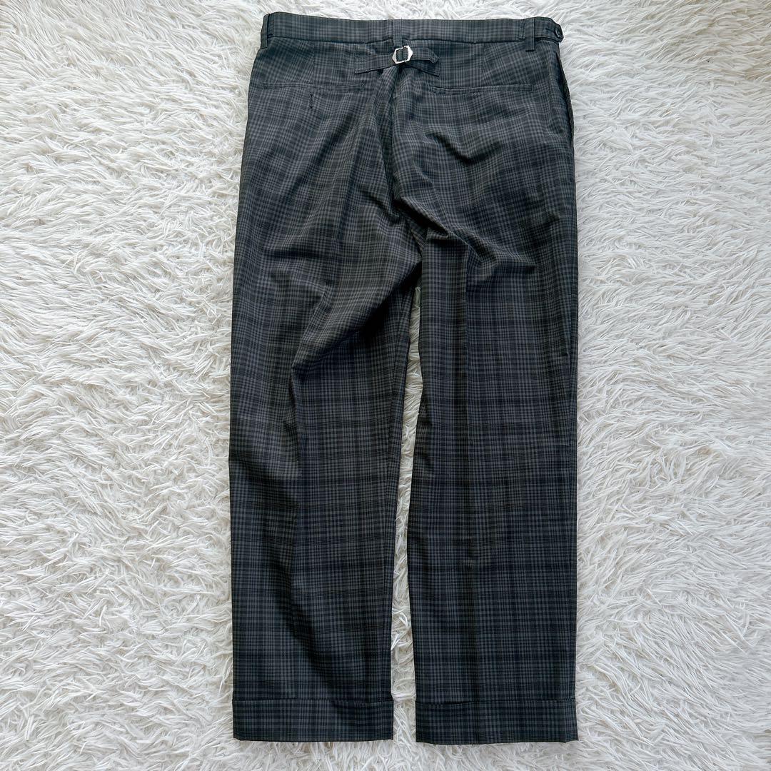 極美品　XL ビームスプラス　スーツ　セットアップ　チェック　ジャケット　パンツ