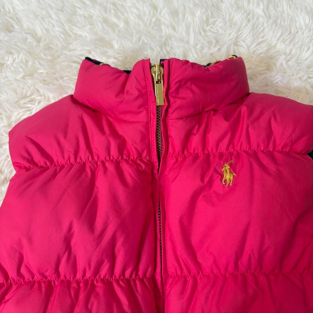 新品タグ付き　ラルフローレン 定価4万円　リバーシブルダウンベスト 160