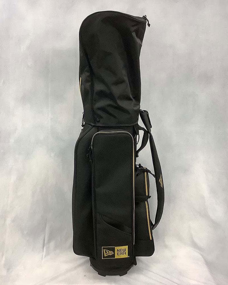 NEW ERA ニューエラ キャディバッグ ブラックxゴールド ポーチ付き