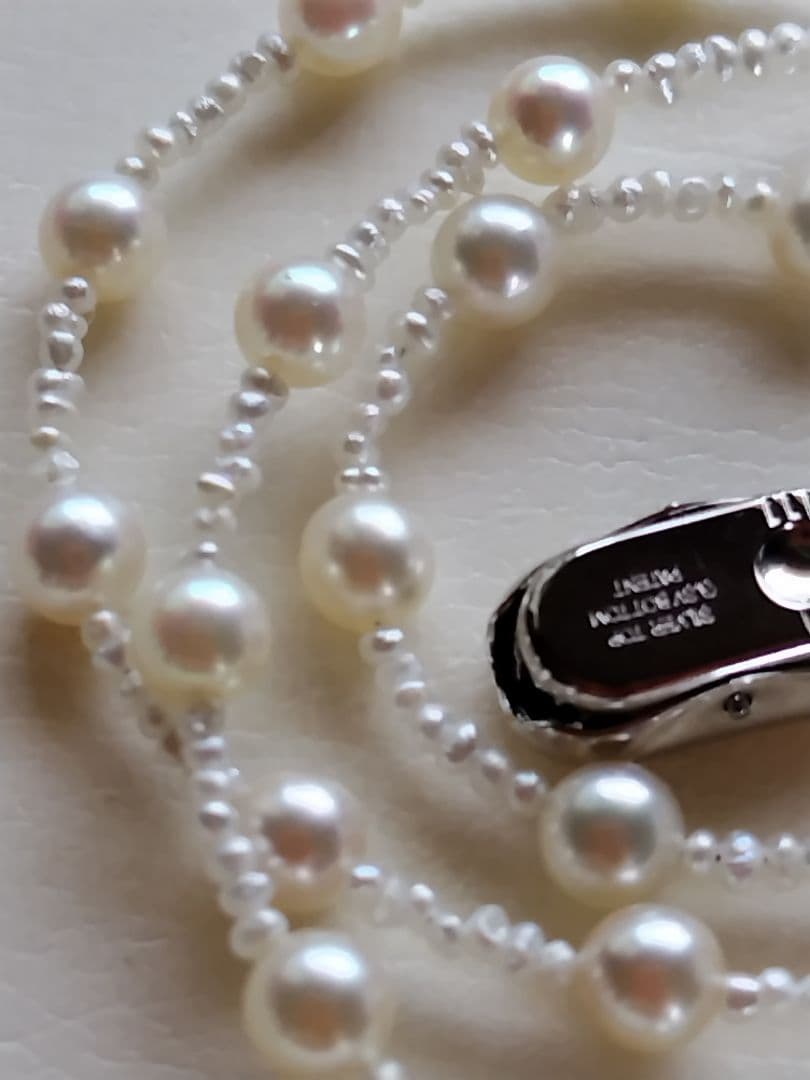 アコヤ真珠ベビーパール、あこや真珠砂ケシパールのネックレス