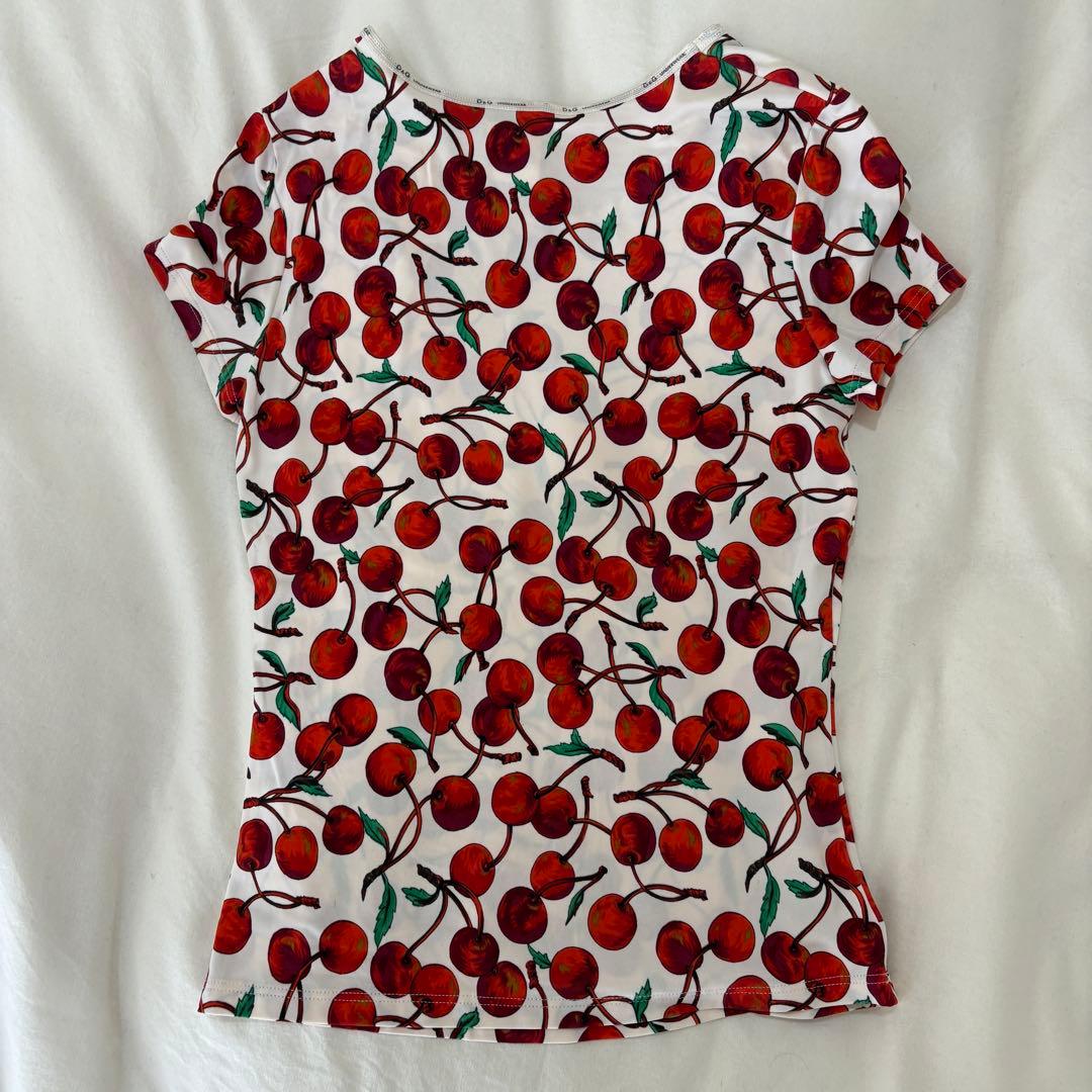 D&G Underwear チェリー柄 Tシャツ