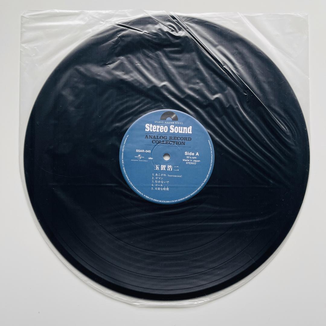稀少 限定重量盤 レコード 玉置浩二 ベスト 安全地帯 田園 メロディー 旭川市