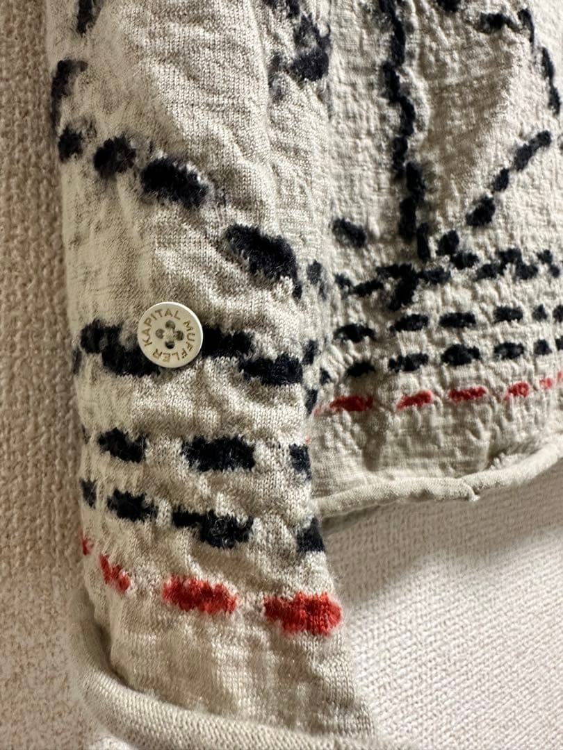 KAPITAL 縮絨 ウールマフラー 希少 キナリ