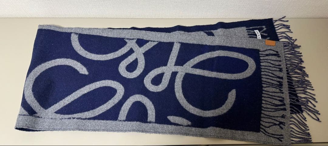 ロエベ　ウールカシミアマフラー