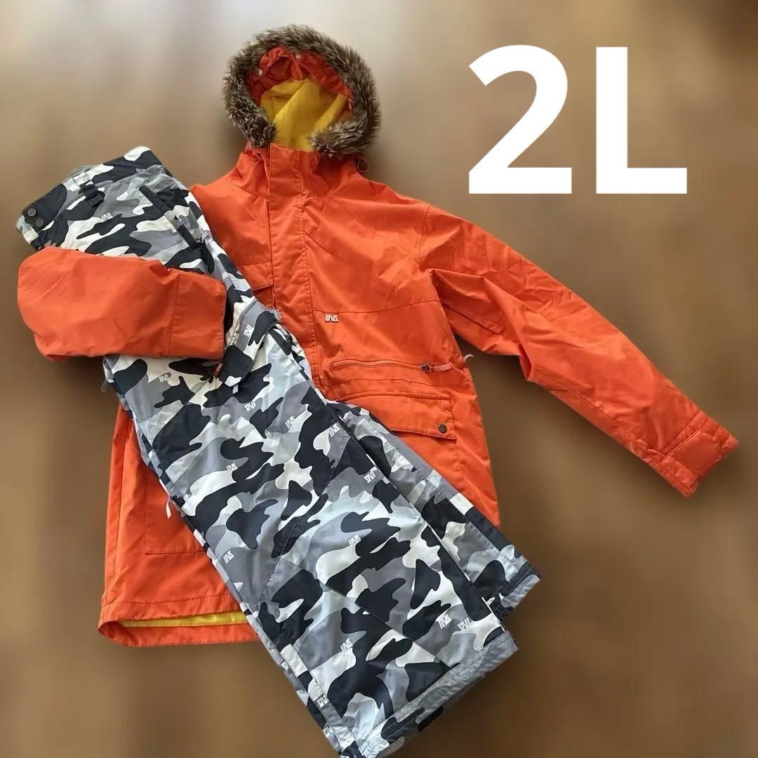 INSPECTIONIオレンジジャケット LL 迷彩パンツセット　2L