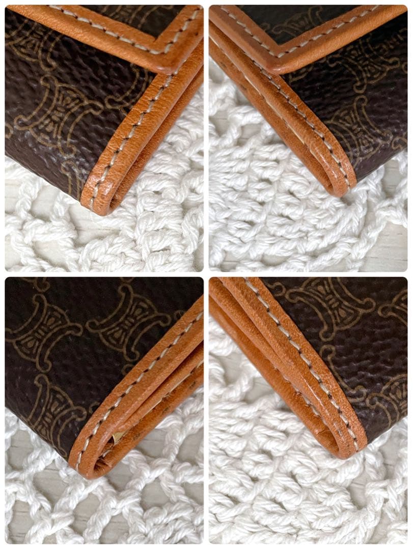 美品　CELINE 6連キーケース　マカダム　ヴィンテージ　ブラウン