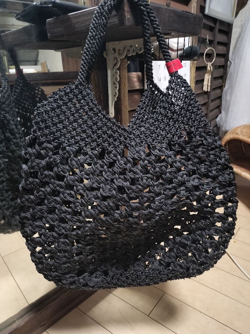 V DE VINSTER アパルトモン ナイロンカゴ BAG バッグ 黒 春夏