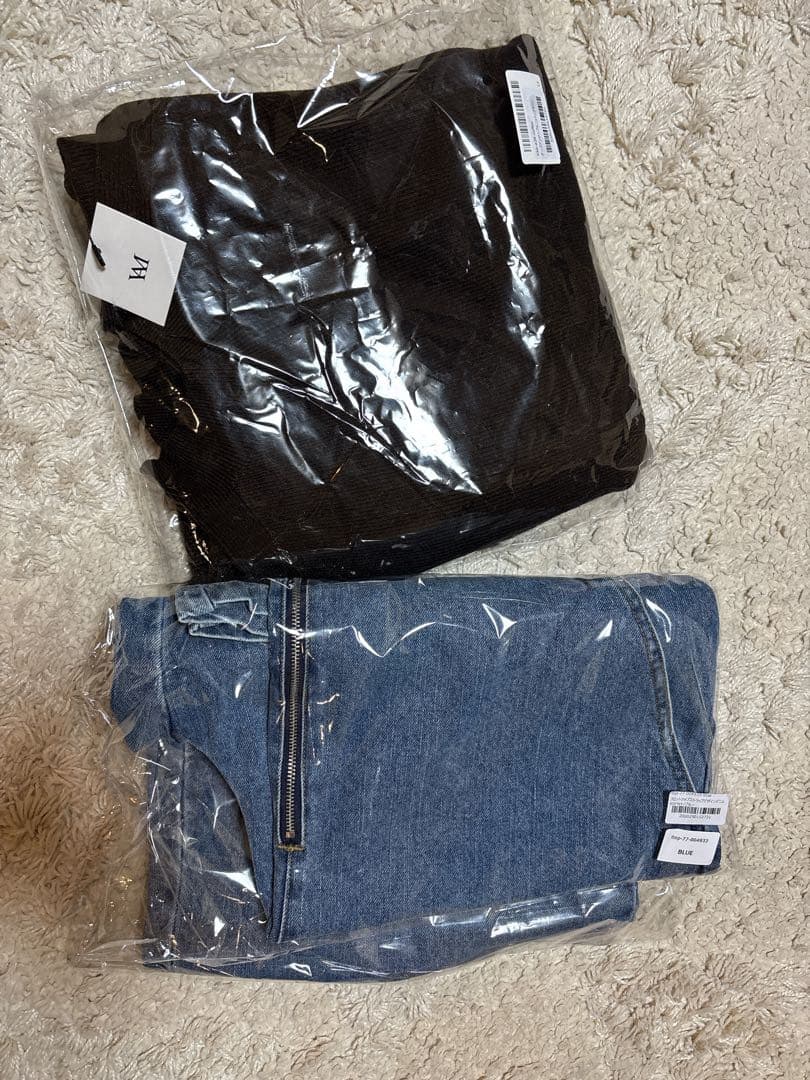 ★新品未使用IAMALPHAサロペット&ケープアンサンブルニットブラウン