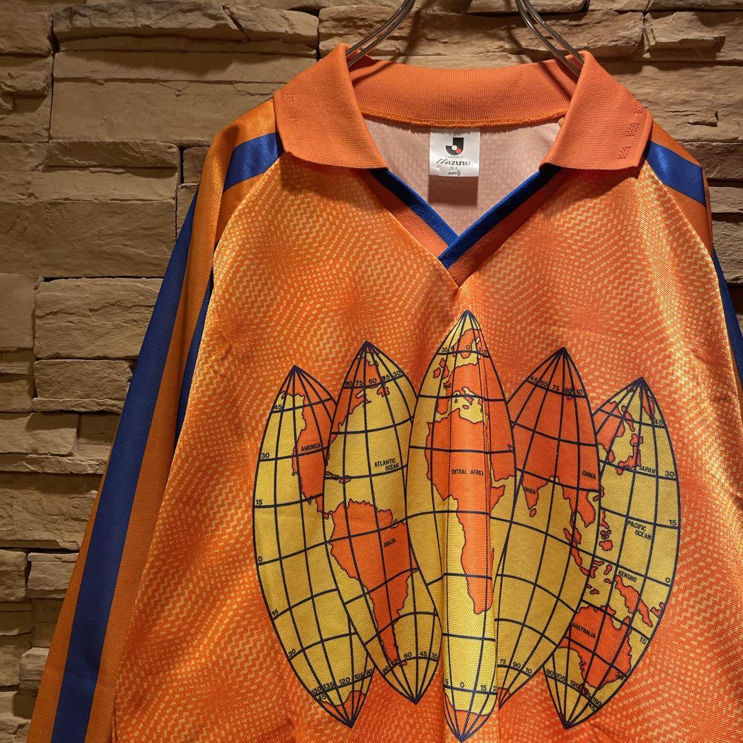 【当時物】90s'/MIZUNO×清水エスパルス/長袖ユニフォームJリーグ創成期