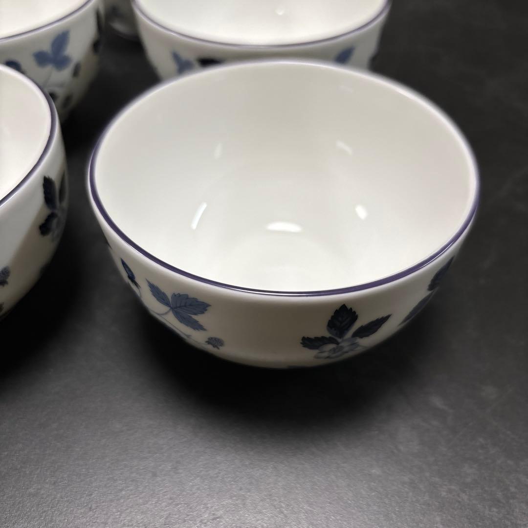 ウェッジウッド　ストロベリーインクブルー　ボウル5個セット