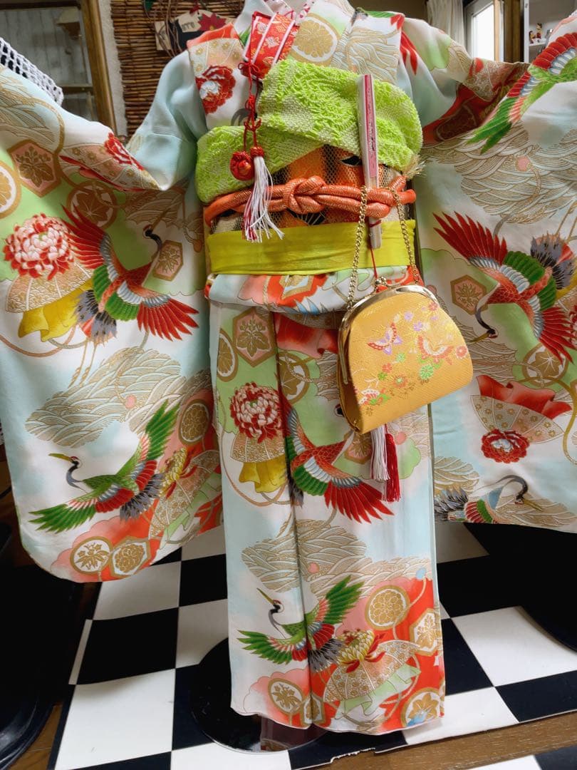 七五三5歳様アンティークお祝い柄