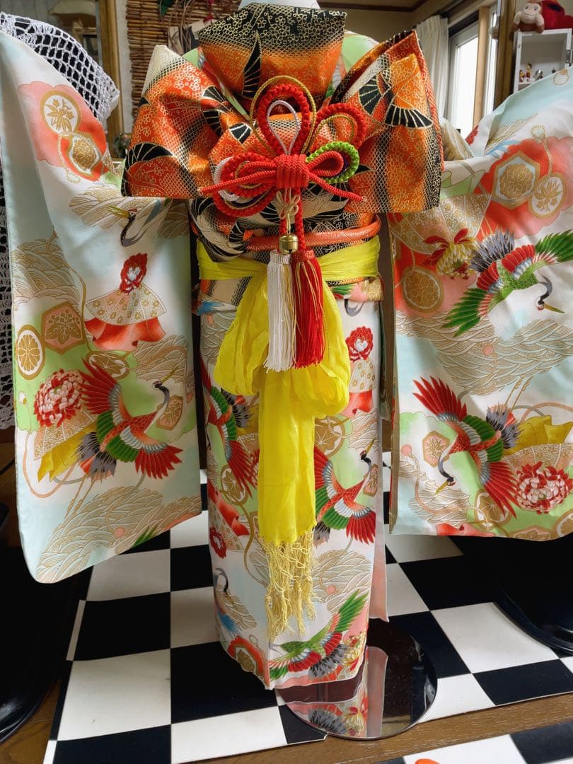 七五三5歳様アンティークお祝い柄