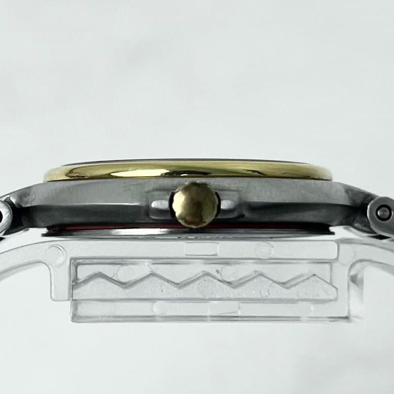 【美品】 稼働 dunhill ミレニアム LQ ラウンド コンビ 腕時計