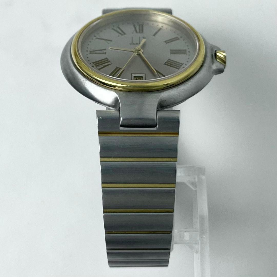 【美品】 稼働 dunhill ミレニアム LQ ラウンド コンビ 腕時計