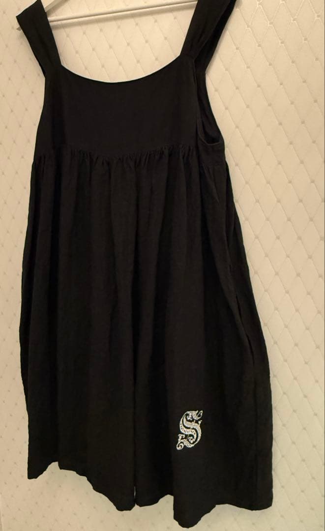 Mifumi リネン ワンピース コケットキャミワンピース　麻