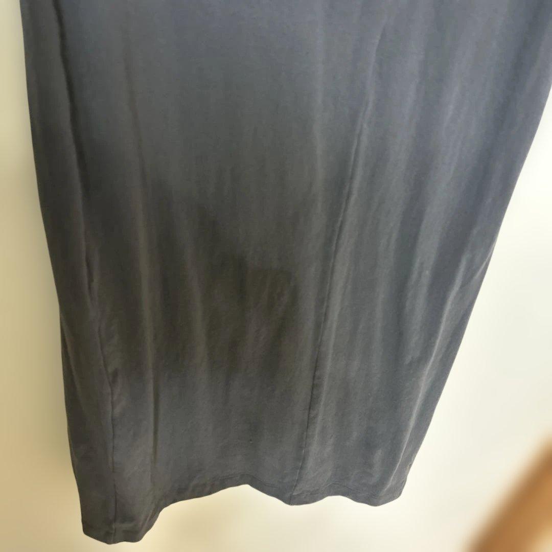 コムデギャルソン グレー 半袖 ワンピース 編み込みデザイン