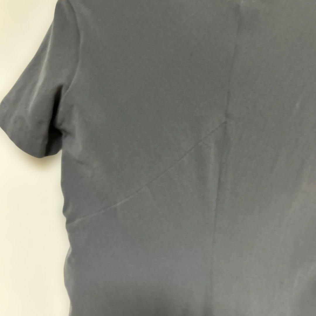 コムデギャルソン グレー 半袖 ワンピース 編み込みデザイン