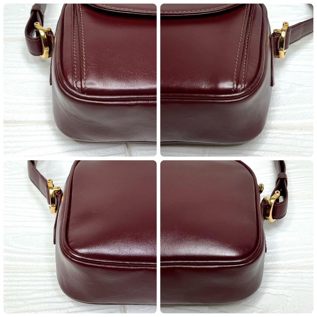 ✨上美品✨☘️Cartier☘️✨ショルダーバッグ✨肩掛け✨マストライン✨ボルドー✨