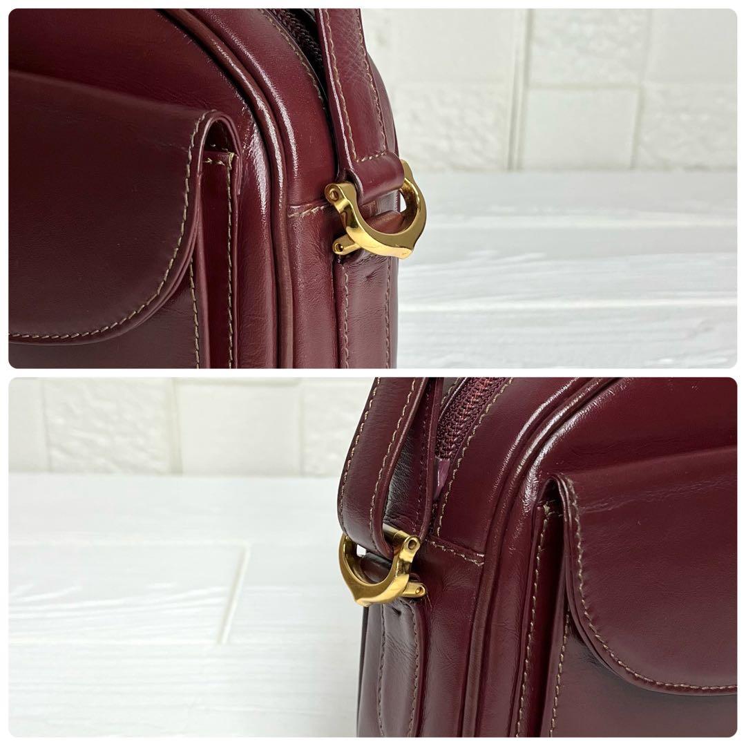 ✨上美品✨☘️Cartier☘️✨ショルダーバッグ✨肩掛け✨マストライン✨ボルドー✨