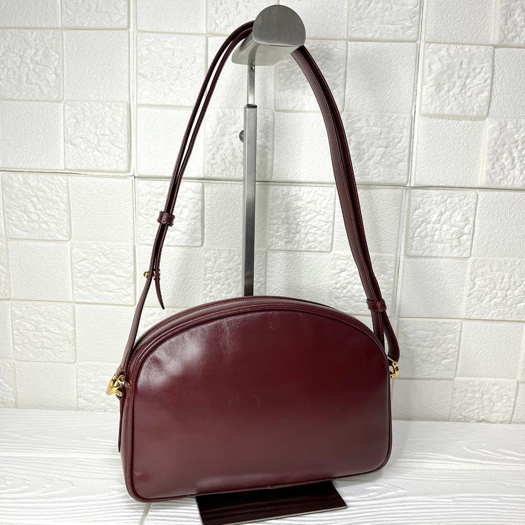 ✨上美品✨☘️Cartier☘️✨ショルダーバッグ✨肩掛け✨マストライン✨ボルドー✨