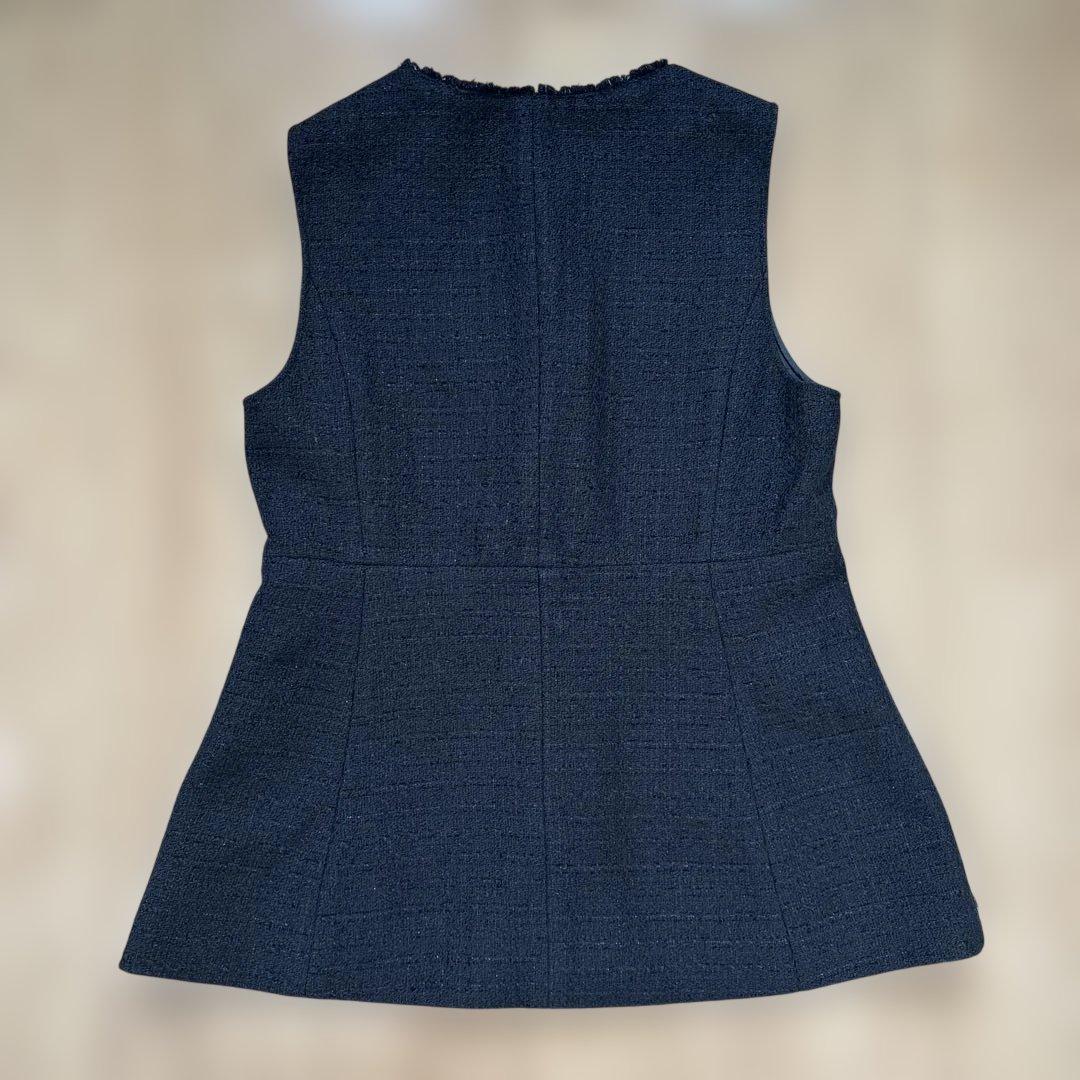 any SIS ツイードペプラムジレ ネイビー　未使用