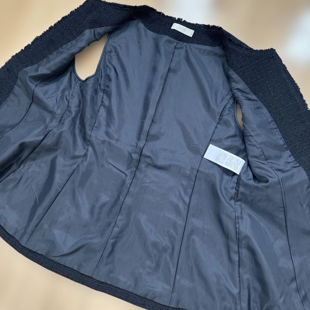 any SIS ツイードペプラムジレ ネイビー　未使用