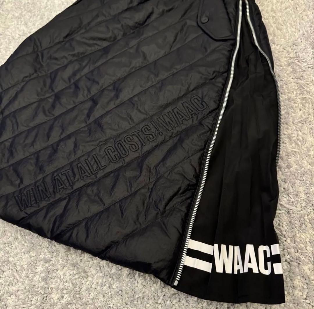 WAAC ワック 2wayスカート 中綿キルティング 暖かい ブラック 新品
