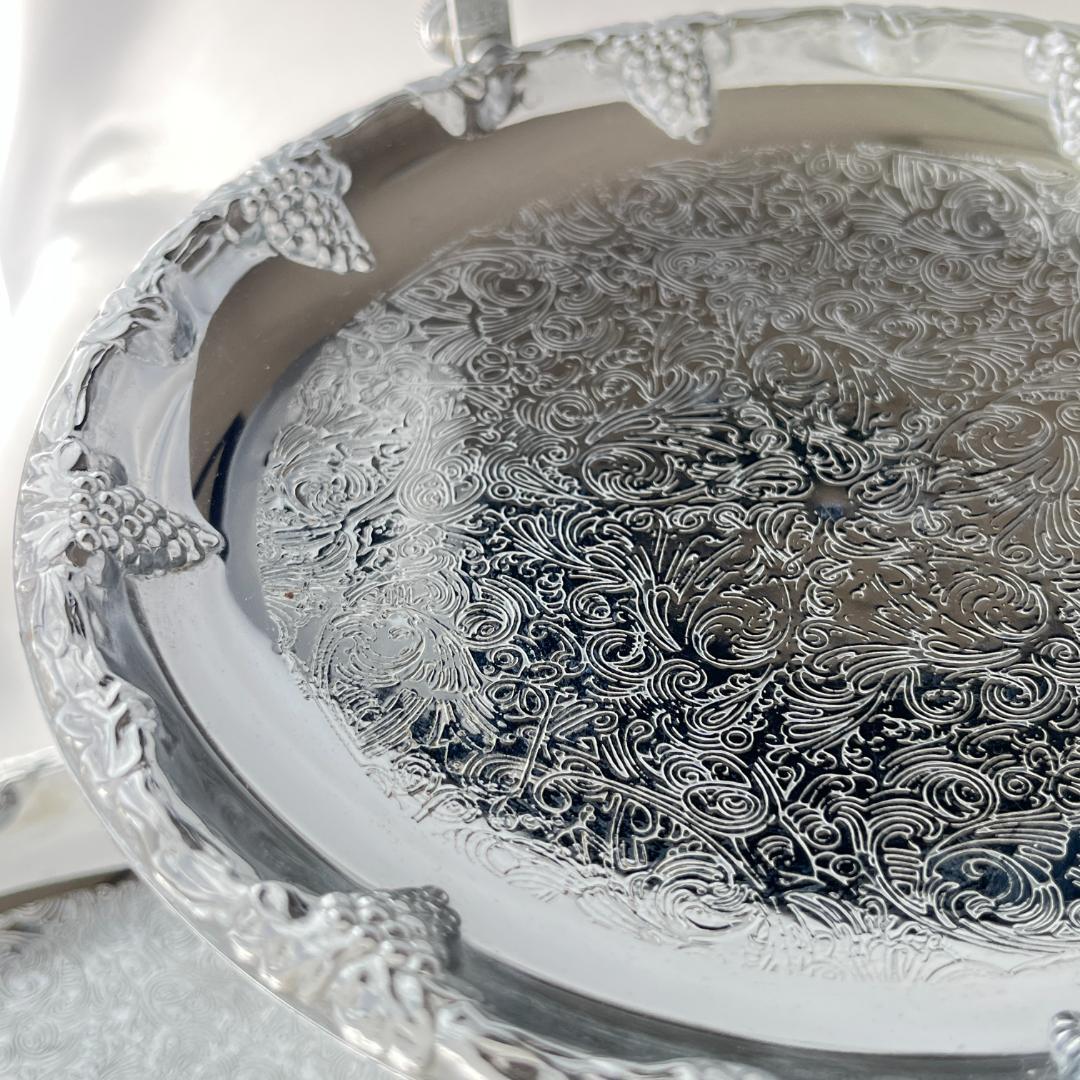 【英国】 葡萄のケーキスタンド バタフライ式