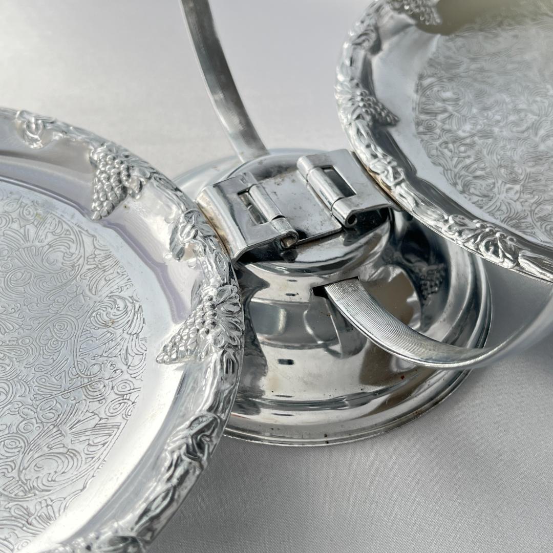 【英国】 葡萄のケーキスタンド バタフライ式