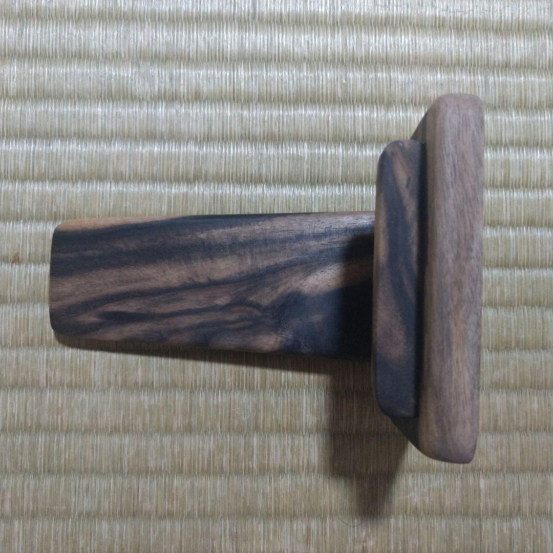 黒柿ペン立て・スマホスタンド・ぺーパーナイフ　3点セット