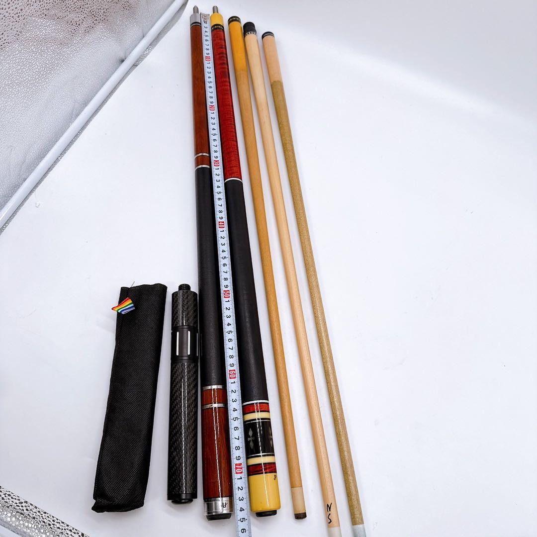 ビリヤードキュー キュー 詳細不明 全長151cm エクステンション・ケース付き