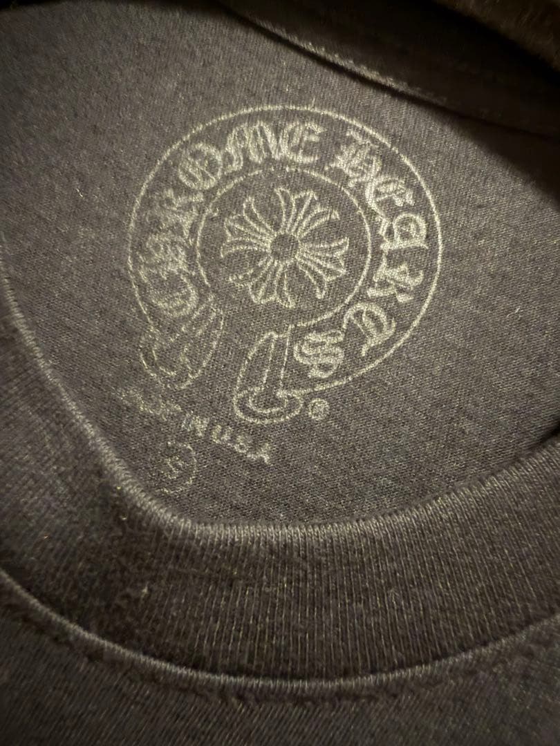 即完売品☆CHROME HEARTS ブラック× ネオンピンク ロンT Sサイズ