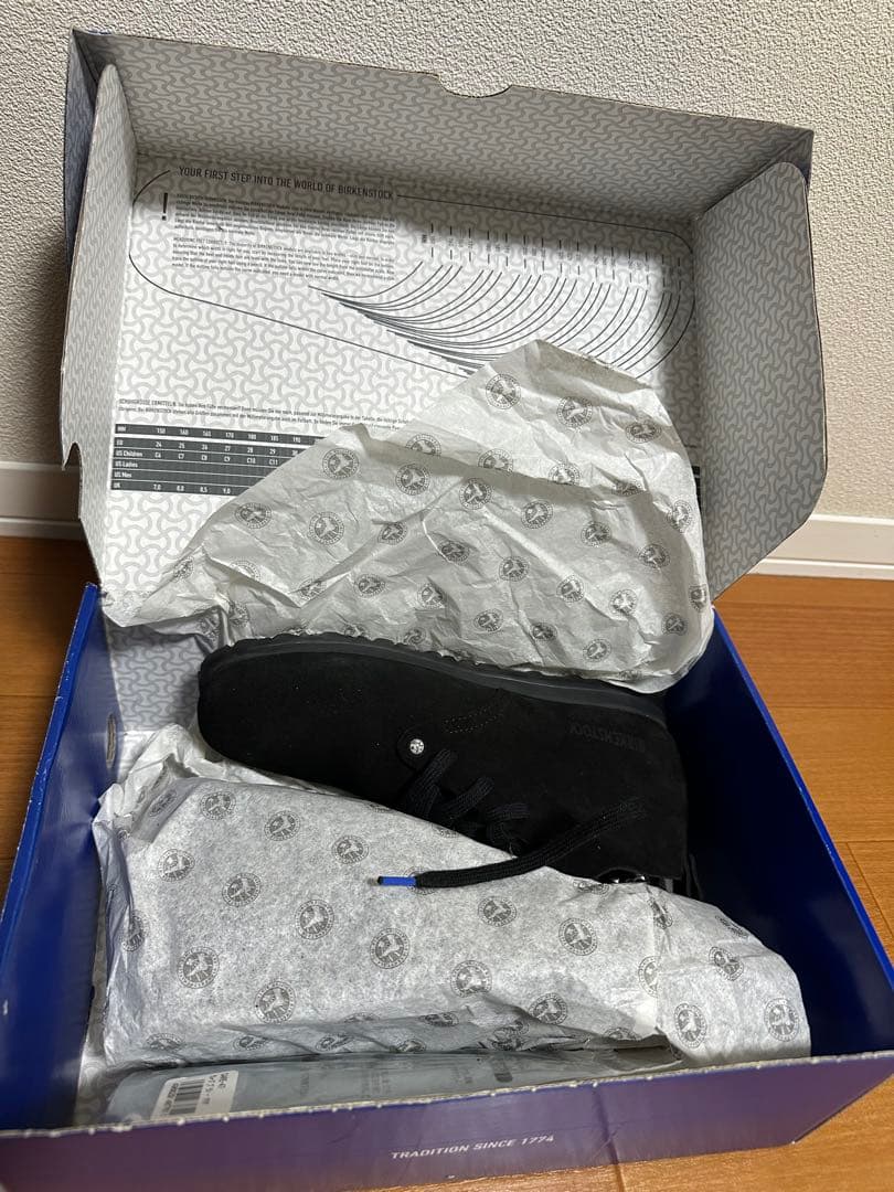 BIRKENSTOCK ブラック スエード ハイカットシューズ 38