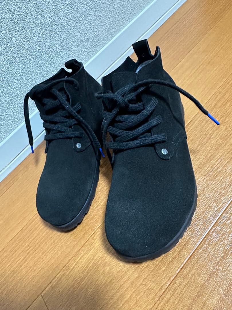 BIRKENSTOCK ブラック スエード ハイカットシューズ 38